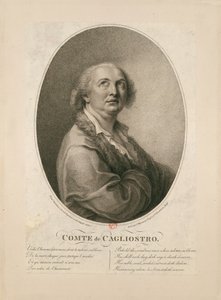Hrabia Alessandro di Cagliostro 1743-1795. autorstwa Francesco Bartolozzi