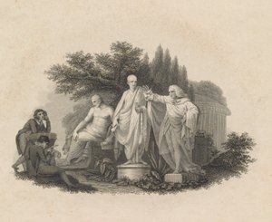 Demostenes, Cicero i William Pitt, hrabia Chatham, 1750-1815. autorstwa Francesco Bartolozzi