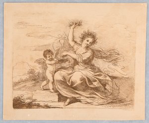 Flora z Kupidynem autorstwa Francesco Bartolozzi