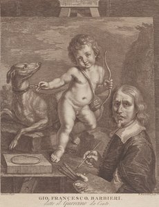 Autoportret Guercina, 1790-99. autorstwa Francesco Bartolozzi