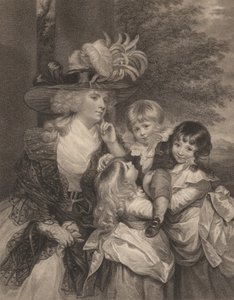 Lady Smith i jej dzieci, 15 marca 1789. autorstwa Francesco Bartolozzi