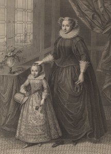 Mary, królowa Szkotów, opublikowana w 1779 r. autorstwa Francesco Bartolozzi