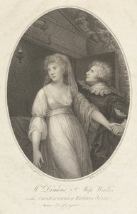 Pan Dimond i panna Wallis w postaciach Romea i Julii, 1 maja 1796 r. autorstwa Francesco Bartolozzi