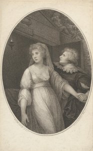 Pan Dimond i panna Wallis w postaciach Romea i Julii, 1 maja 1796 r. autorstwa Francesco Bartolozzi