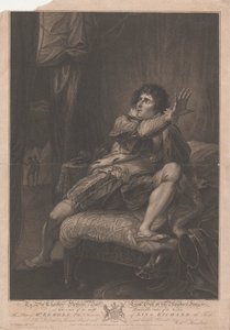 Pan Kemble w roli króla Ryszarda III - „Ryszard III”, akt V, scena V autorstwa Francesco Bartolozzi