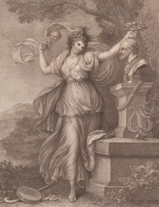 Pani Abington jako Thalia, 20 sierpnia 1783. autorstwa Francesco Bartolozzi