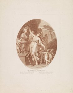 Nimfa Nieśmiertelności Nimfa Nieśmiertelności (tytuł na obiekcie) Szekspir (tytuł serii) autorstwa Francesco Bartolozzi