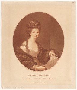 Portret Angeliki Kauffmann autorstwa Francesco Bartolozzi