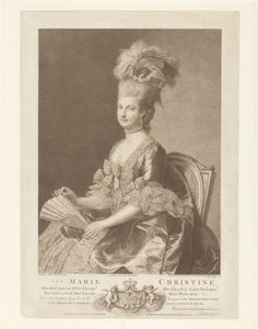 Portret Marii Krystyny ​​z Austrii autorstwa Francesco Bartolozzi