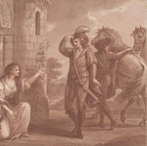 Książę Edmund, nazwisko Ironside i Algitha, 1786. autorstwa Francesco Bartolozzi