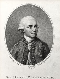 Sir Henry Clinton (1730-95) (grawerowanie) (zdjęcie czarno-białe) autorstwa Francesco Bartolozzi