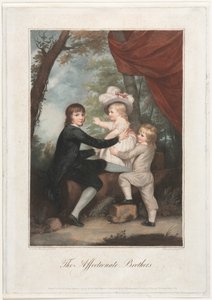 Czuły Bracia Dzieci Baranka, 1791. autorstwa Francesco Bartolozzi