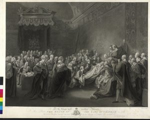 William Pitt Śmierć hrabiego Chatham autorstwa Francesco Bartolozzi