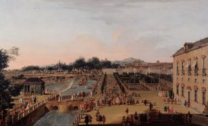 Ferdynand VI i Barbara z Braganzy w ogrodach Aranjuez, 1756
