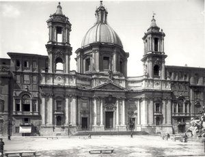 Kościół św. Agnieszki, 1653-57 autorstwa Francesco Borromini