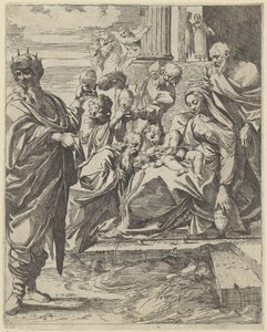 Adoracja Królów autorstwa Francesco Brizio (attributed to)