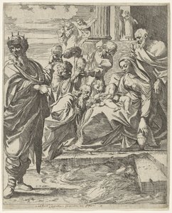 Adoracja Królów autorstwa Francesco Brizio (attributed to)