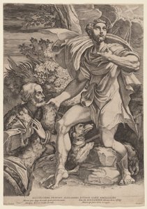 Święty Roch z darczyńcą autorstwa Francesco Brizio, after Parmigianino