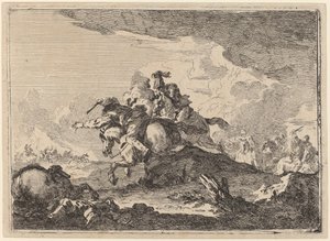 Bitwa kawalerii autorstwa Francesco Casanova