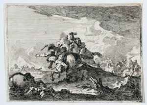 bitwa kawalerii autorstwa Francesco Casanova