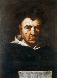 Portret Tommaso Campanelli (1568-1639), włoskiego filozofa dominikańskiego, obraz Francesco Cozzy (1605-1682), ok. 1630