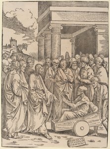 Wskrzeszenie Łazarza autorstwa Francesco Denanto