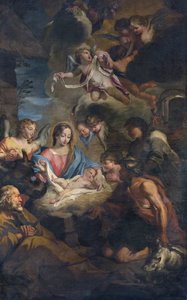 Adoracja pasterzy autorstwa Francesco Fabbrica