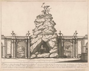 Prima Macchina dla Chin z 1726 r.: Herkules i Hydra autorstwa Francesco Faraone Aquila, after Alessandro Specchi