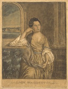 Pani Waszyngton, ok. 1776 (mezzotinta) autorstwa Francesco Fergola