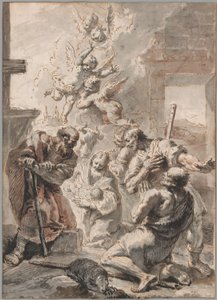 Adoracja pasterzy autorstwa Francesco Fontebasso