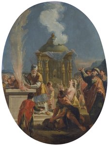 Ofiara Aarona, autor: Francesco Fontebasso autorstwa Francesco Fontebasso
