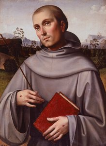 Św. Franciszek, ok. 1500 r., autor: Francesco Francia (ok. 1450-1517), panel, 55x45 cm