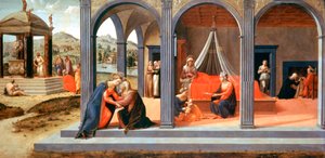 Scena ze św. Jana Chrzciciela, Szczegół, ok. 1500-1540 autorstwa Francesco Granacci