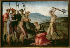 Męczeństwo świętej kobiety (panel) autorstwa Francesco Granacci