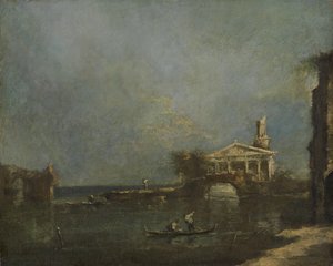 Laguna w pobliżu Wenecji autorstwa Francesco Guardi (attributed to)