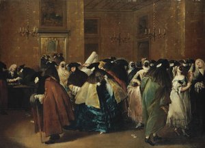Kasyno Obniżone w Wenecji autorstwa Francesco Guardi