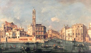 Grand Canal: San Geremia i wejście do Canneregio autorstwa Francesco Guardi
