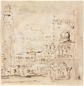 Piazza San Marco z Pałacem Dożów autorstwa Francesco Guardi