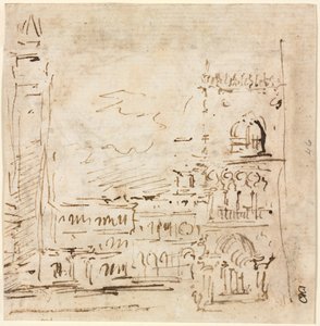 Piazza San Marco z Pałacem Dożów, 1773-1778. autorstwa Francesco Guardi