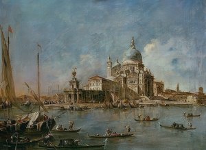 Punta Della Dogana z Santa Maria della Salute. Um 1770
