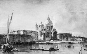 Santa Maria della Salute, od połowy do końca lat 60. XVIII wieku. autorstwa Francesco Guardi