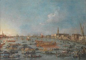 Festiwal Bucintoro w Wenecji autorstwa Francesco Guardi