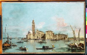 Wyspa San Michele, Wenecja autorstwa Francesco Guardi