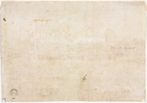 Trzy szkice łuków (verso) autorstwa Francesco Guardi