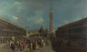Wenecja, Piazza San Marco, ok. 1760 autorstwa Francesco Guardi