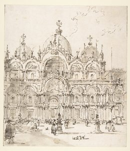 Widok placu z Bazyliką św. Marka autorstwa Francesco Guardi