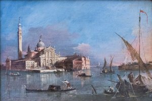 Vista de San Giorgio Maggiore, Francesco Guardipolish autorstwa Francesco Guardi