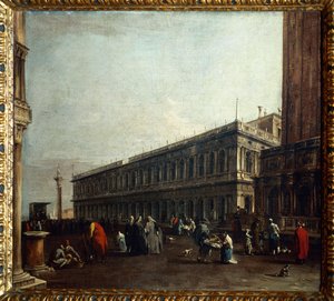 Widok na Piazzetta autorstwa Francesco Guardi