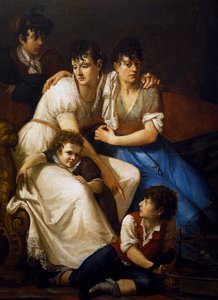 Portret rodzinny autorstwa Francesco Hayez