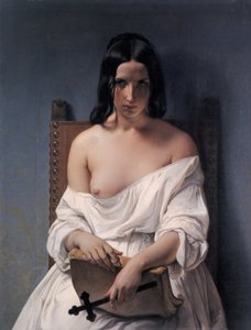 Włoski:  La Meditazione Medytacja nad historią Włoch autorstwa Francesco Hayez